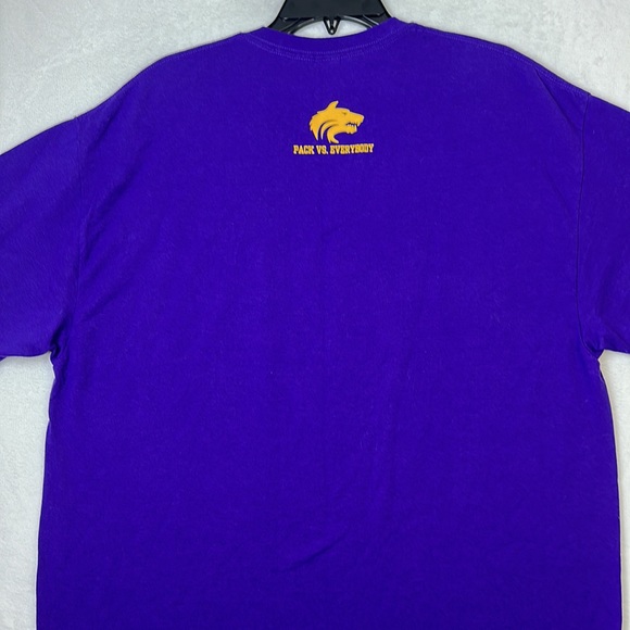 Gildan Men’s Short Sleeve T-shirt Central Football Purple Gold Size XL - Picture 8 of 9